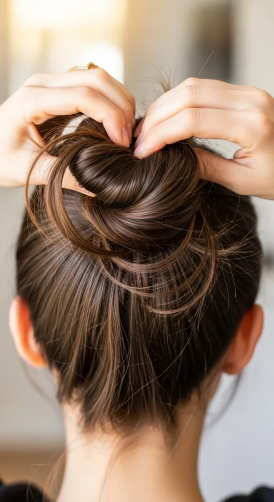 Create a Loose High Bun.webp