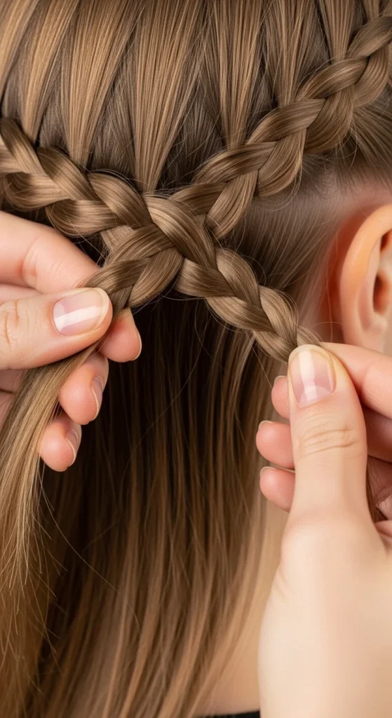 Create the Crown with Dutch or French Braids.webp