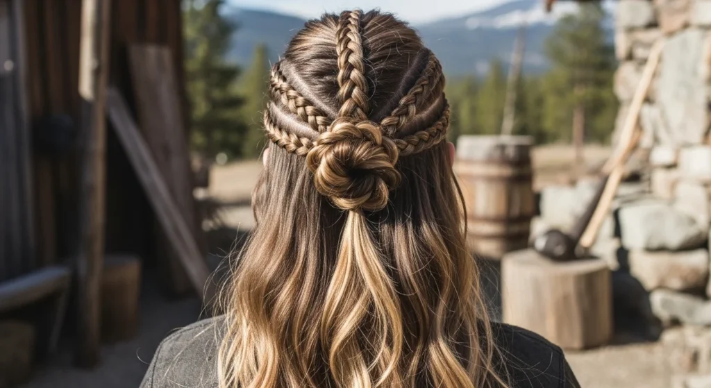 How to Do a Viking Half Up Half Down Hairstyle That Adds Volume and Attitude.webp