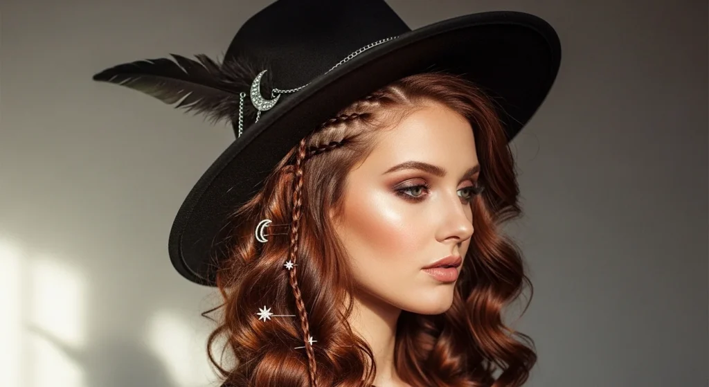 How to Do a Witch Hairstyle with a Hat (So It Stays Comfy and Looks Cute).webp