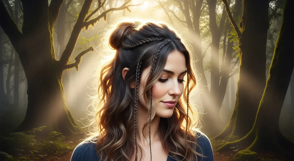 How to Do a Witch Half Up Half Down Hairstyle for Soft, Enchanted Volume.webp