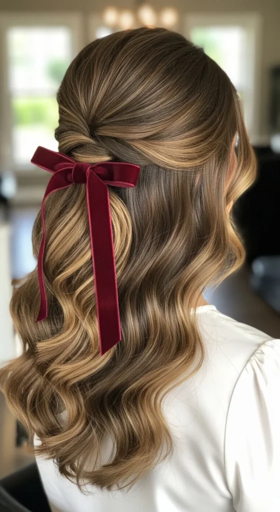 Section the Classic Half Up Style.webp