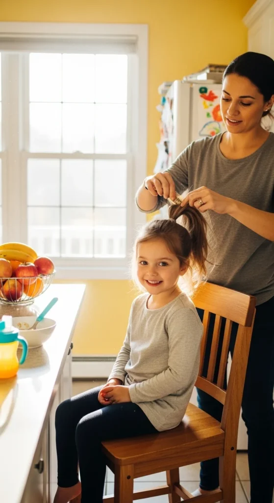 how to do a simple ponytail hairstyle for little kids.webp