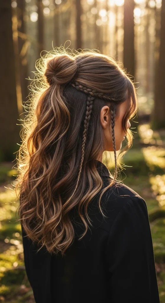 how to do a witch half up half down hairstyle.webp