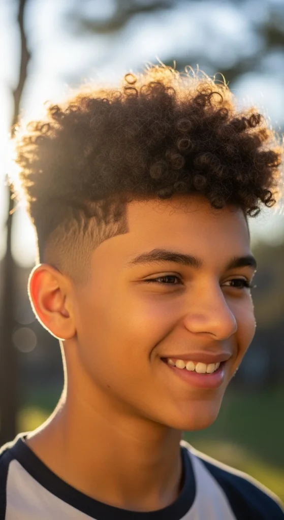 how to style teen boy curly hair.webp