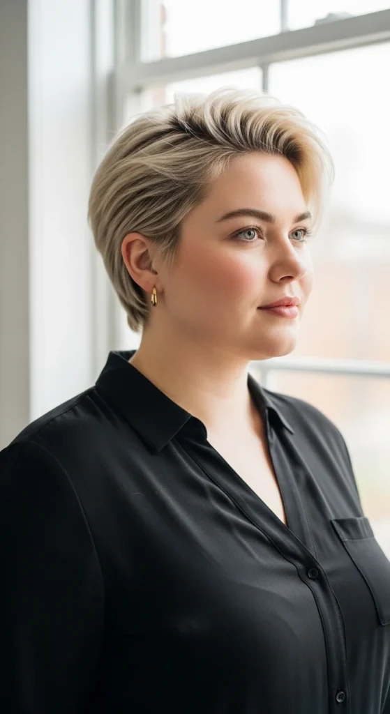 short haircuts for chubby face women.webp