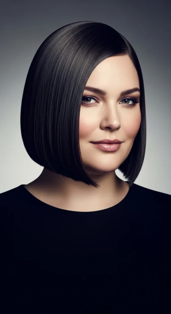 10. Sleek Glass-Finish Blunt Bob.webp