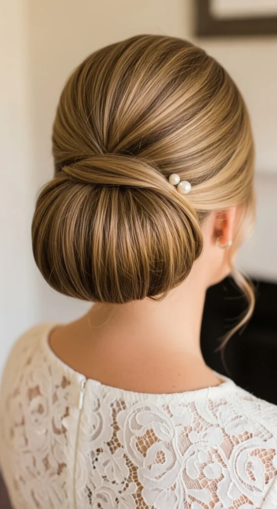11. Polished Low Bun with Side Part.webp