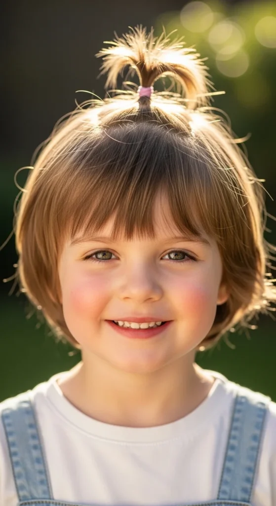 11. Short Hair Half-Up Mini Pony.webp