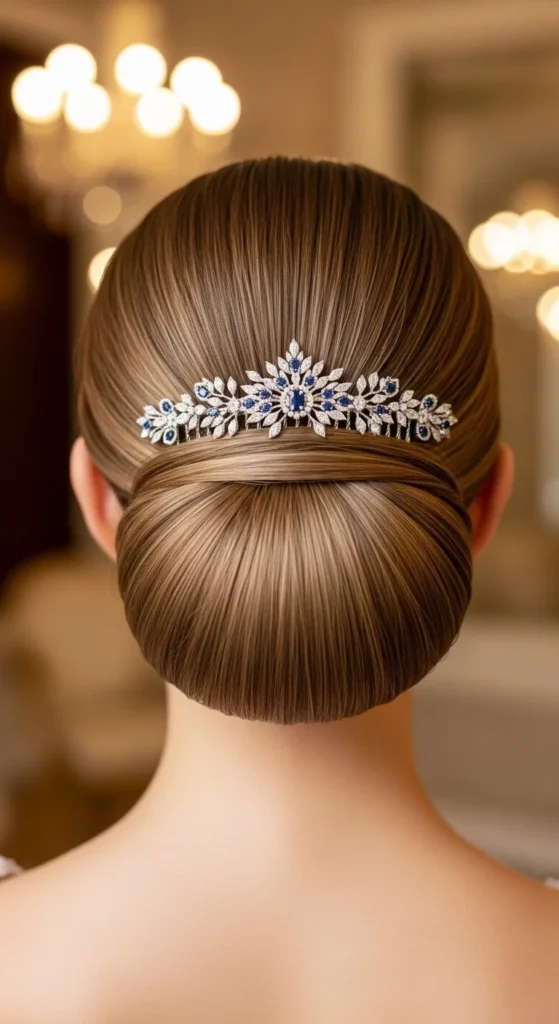 11. Sleek Low Bun with Decorative Comb.webp