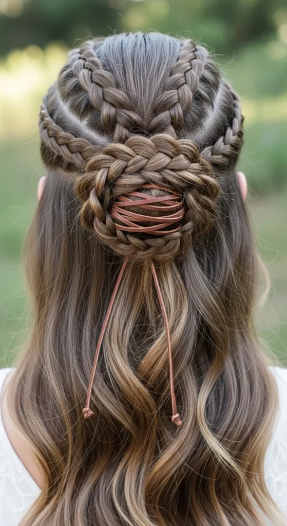 11. Viking Half-Bun with Braids.webp
