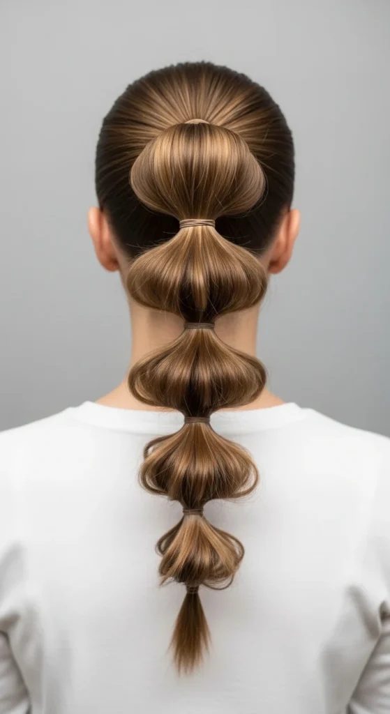 12. Bubble Ponytail With Elastics.webp