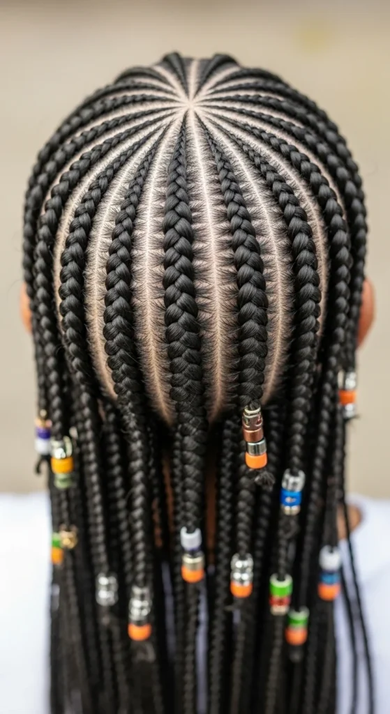 12. Cornrow Fusion with Wooden Beads.webp