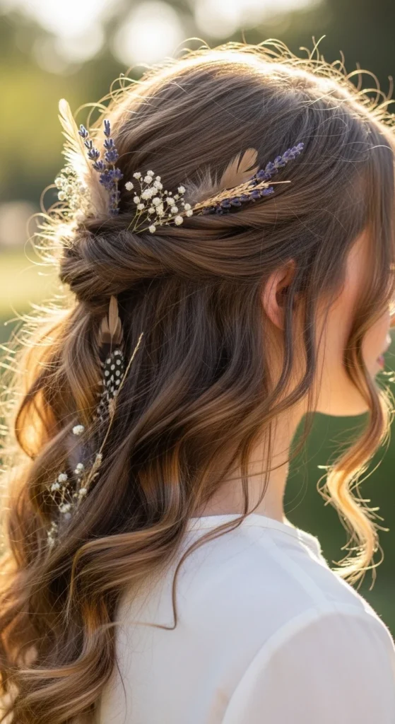 15. Boho Witch Loose Curl Half-Up.webp