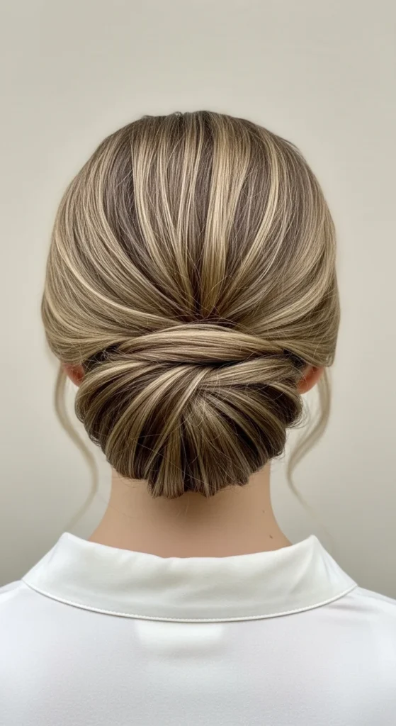 15. Low Knot with Deep Side Part.webp