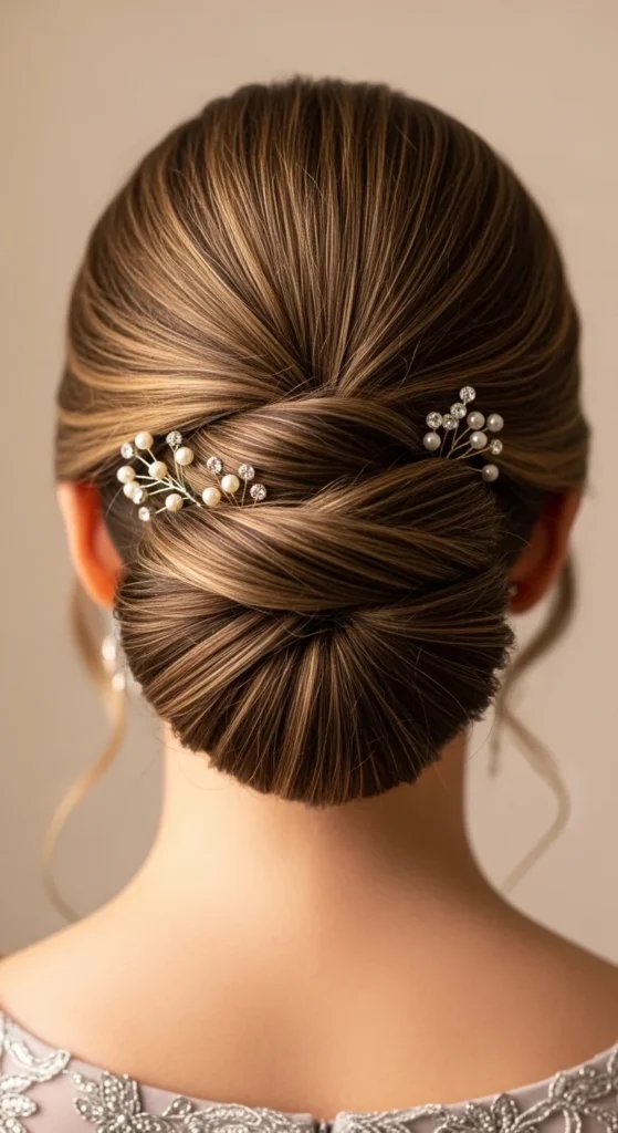 16. Classic French Twist for Thick Hair.webp