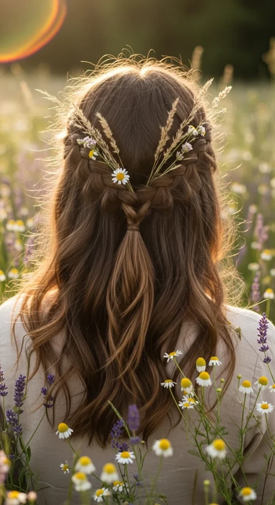 2. Cottagecore Witch Half-Up Braids.webp