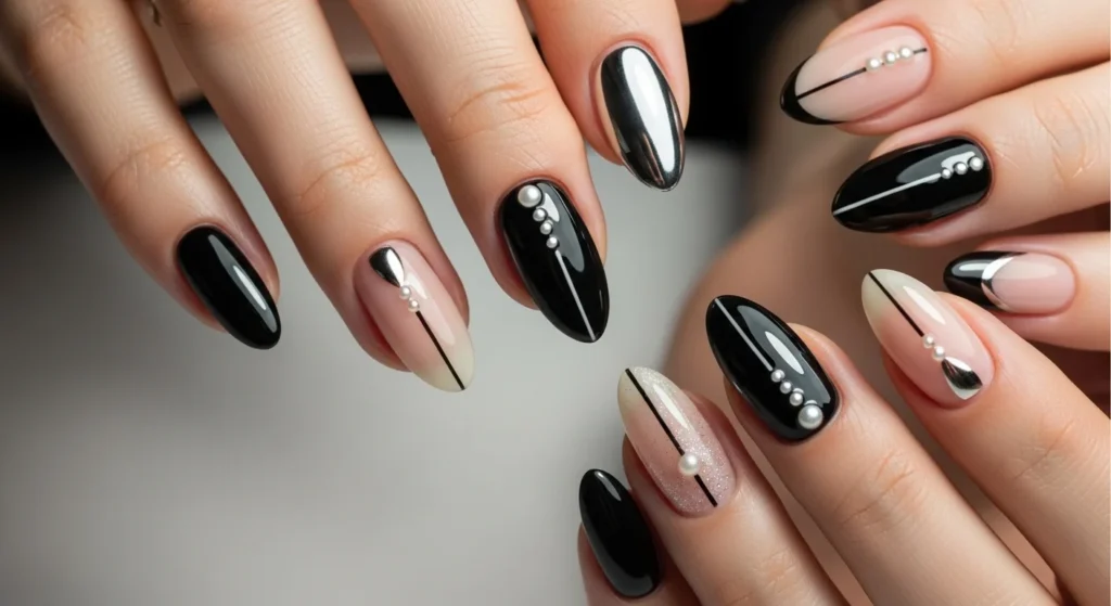 21 Aesthetic black nails aesthetic That Make Every Mani Look Cooler.webp