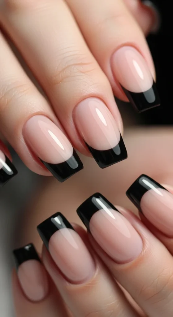 21. Classic Black French Tips.webp