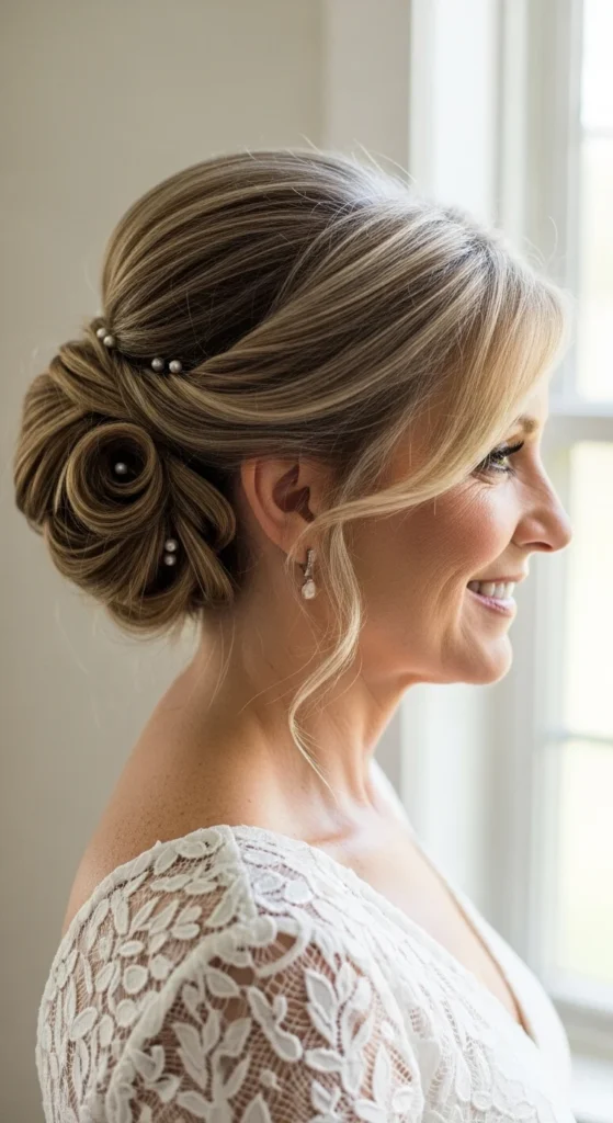 21. Low Side Bun with Soft Twists.webp