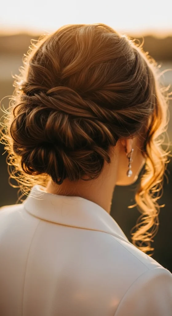 22. Curly Low Bun With Natural Texture.webp