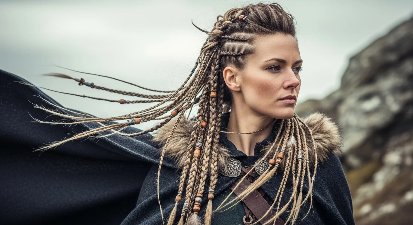 23 Unique Viking Hairstyles for Women with Beads for Authentic, Detailed Vibes