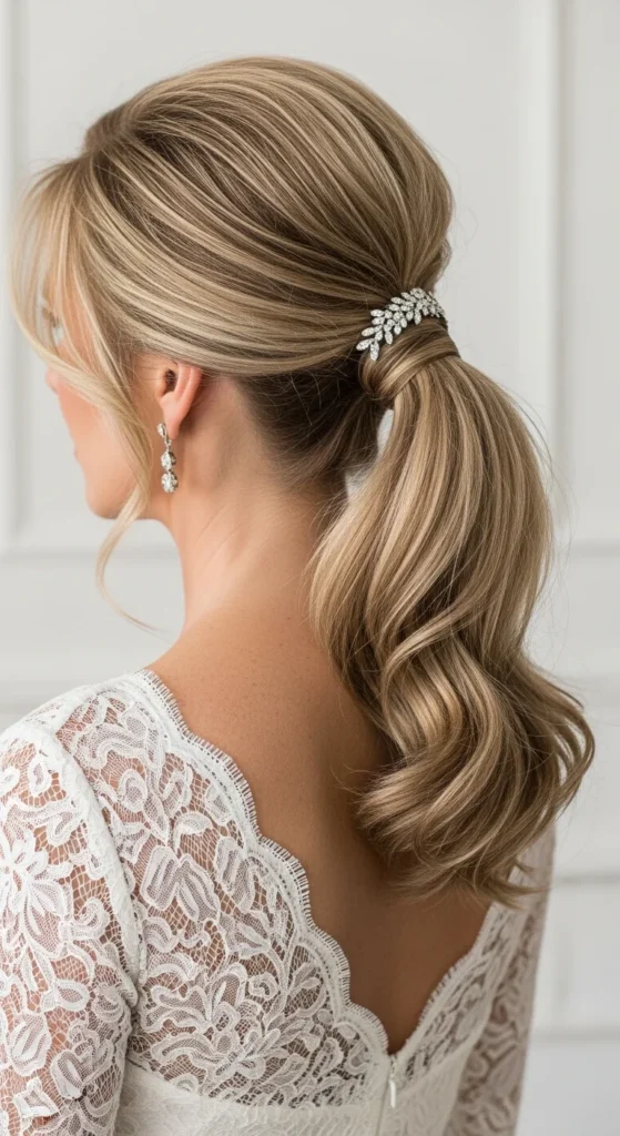 23. Sleek Low Ponytail with Crown Volume.webp