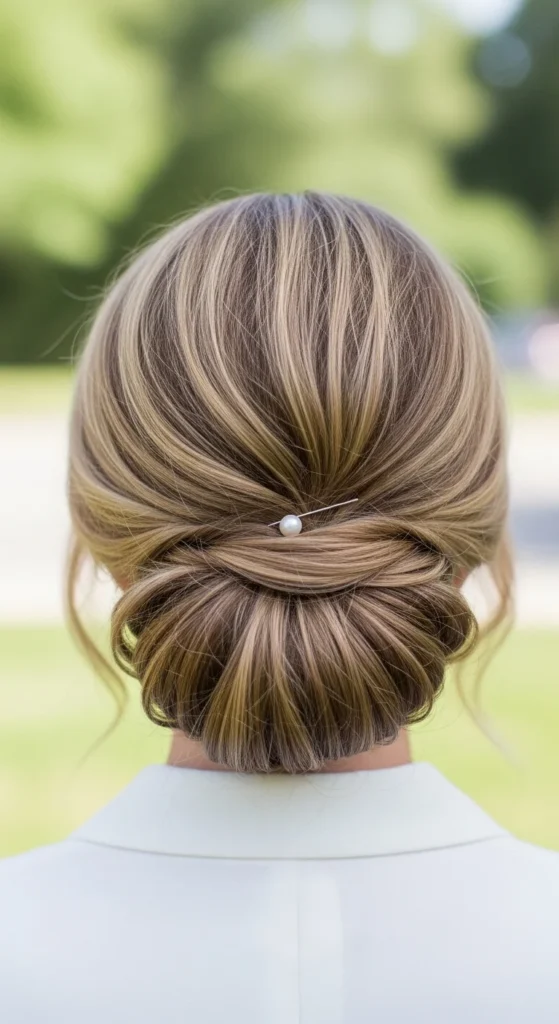 26. Romantic Low Chignon with Wisps.webp