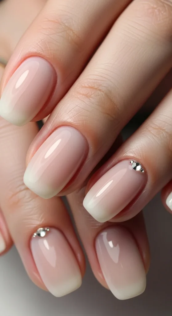 3. Milky Nude with a Single Tiny Gem.webp