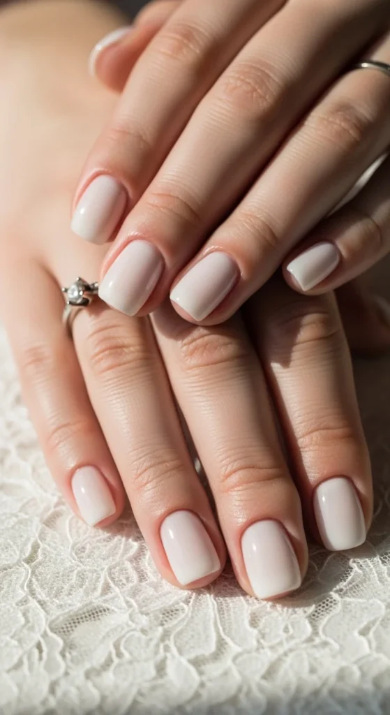 3. Milky White “Cloud Dancer” Nails.webp