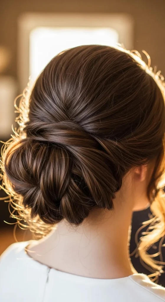3. Voluminous Chignon With Soft Texture.webp