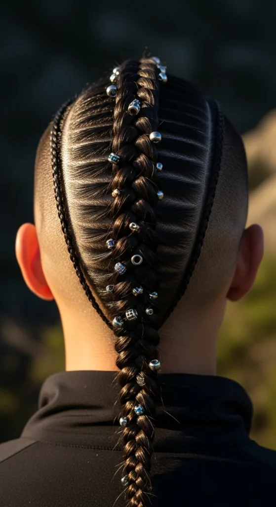 4. Braided Fauxhawk with Beaded Spine.webp