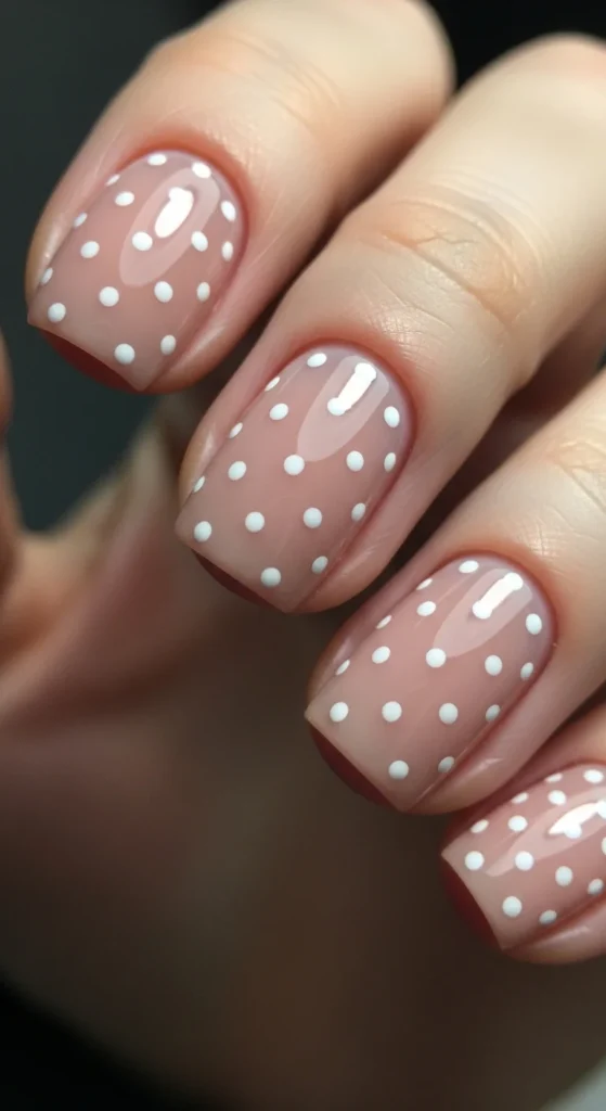 5. Tiny White Polka Dots on Nude.webp