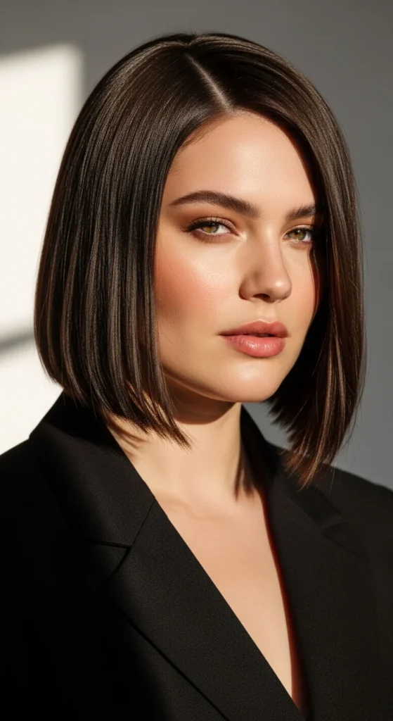 6. Chin-Length Blunt Bob with Soft Edge Control.webp