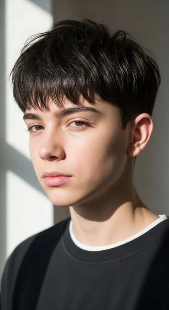 6. Messy Fringe for Straight Hair.webp