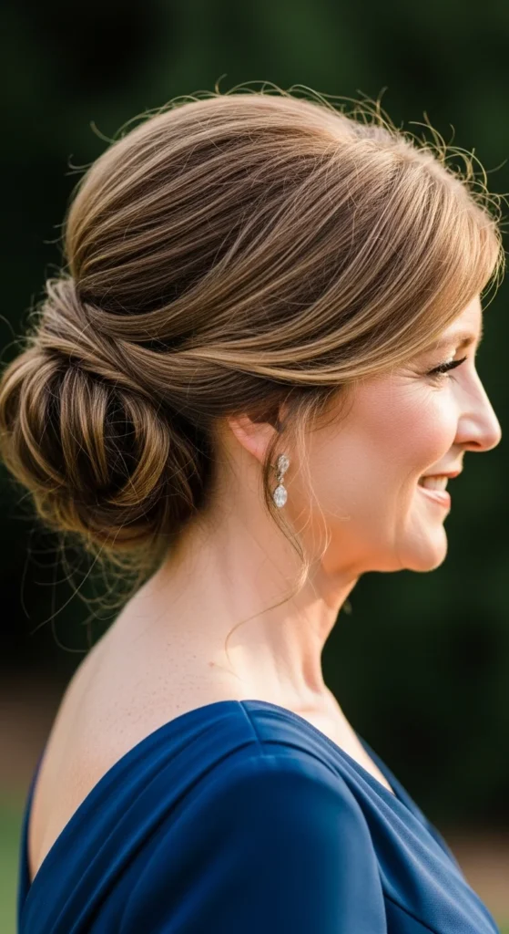 7. Low Messy Bun with Face-Framing Strands.webp