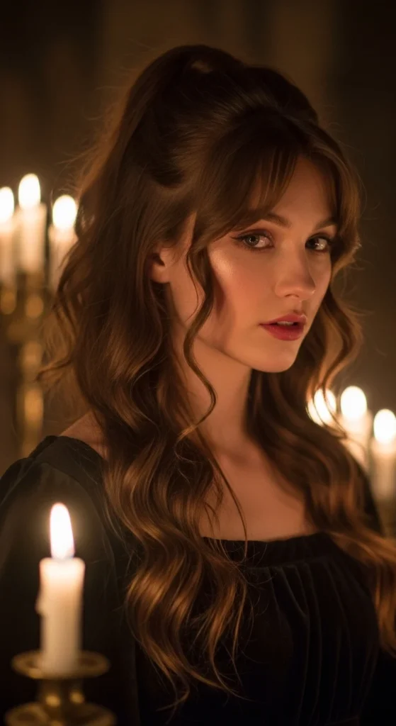 8. Bangs with Half-Up Soft Witch Hair.webp