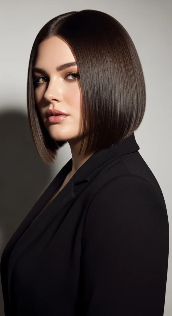 9. A-Line Blunt Bob with Forward Length.webp
