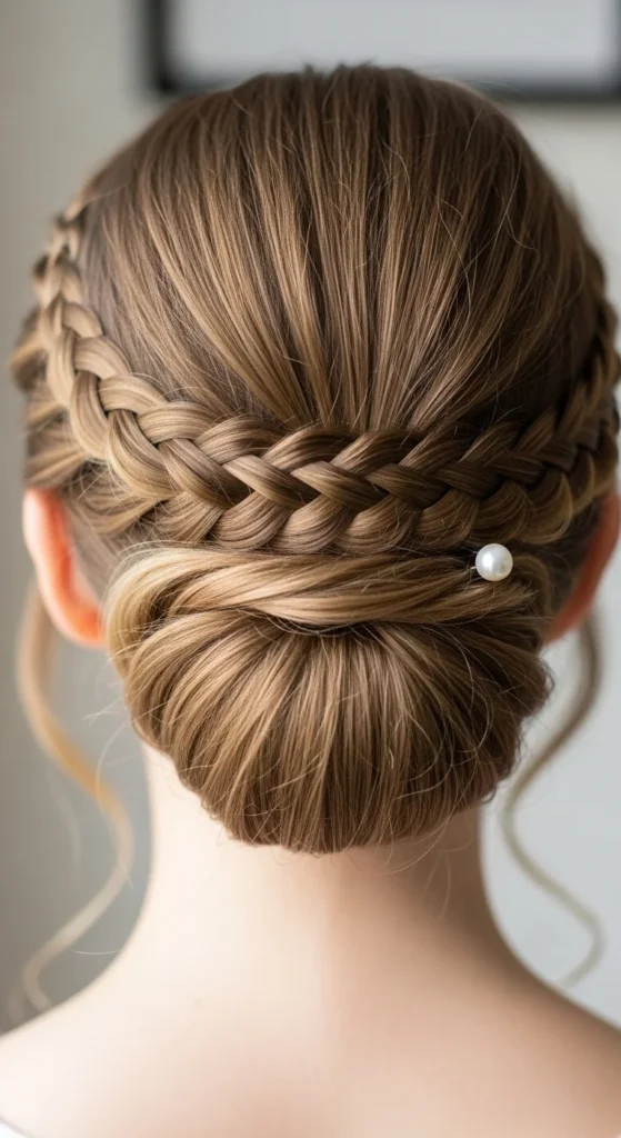 9. Braided Crown into Low Bun.webp