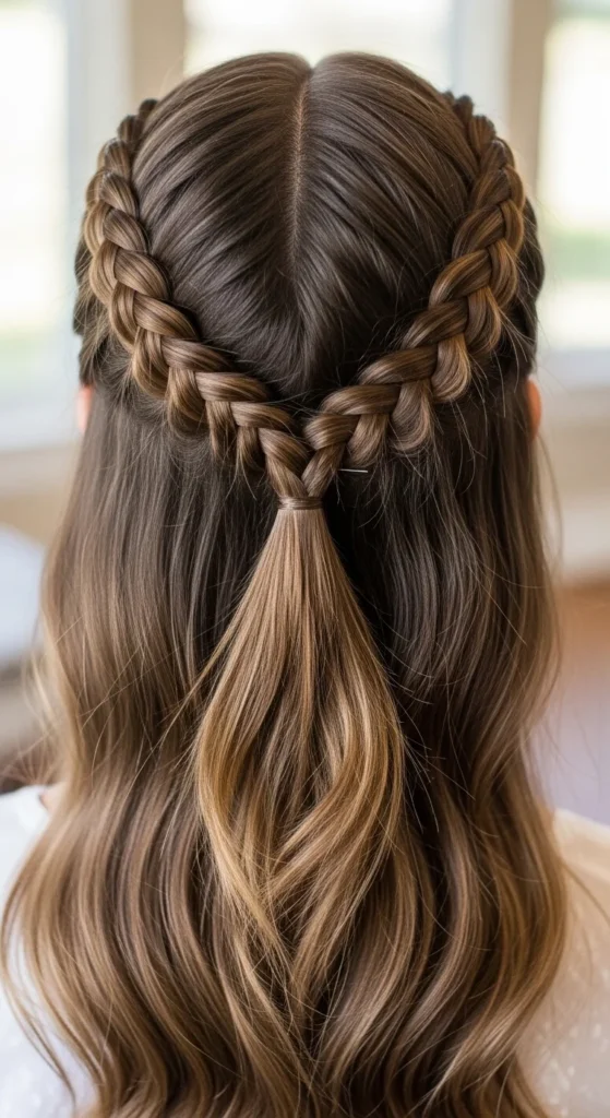 Classic Side French Braids into Half-Up Viking Style.webp