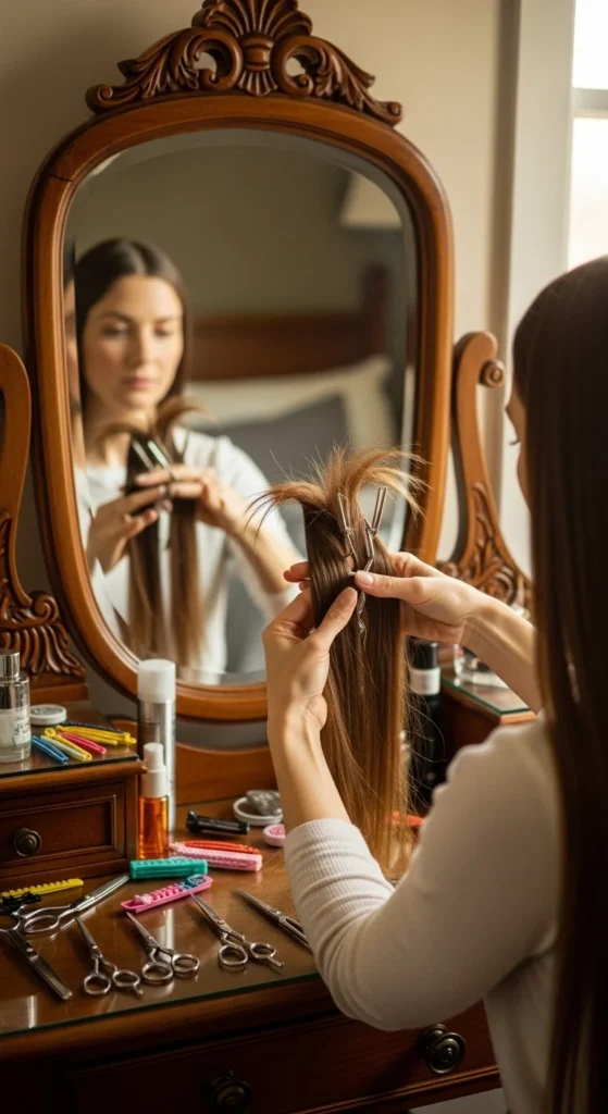 how to cut curtain bangs with long hair.webp