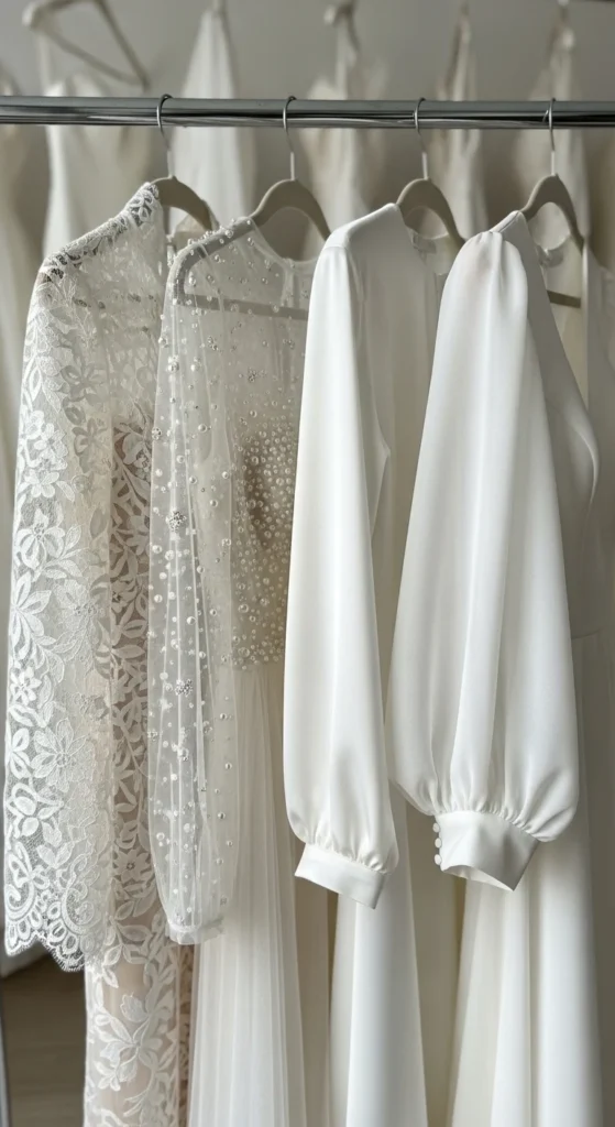 how to style a long sleeve wedding dress.webp