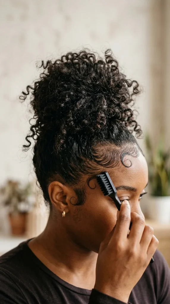 10. The Edge-Styled Messy Curly Bun.webp