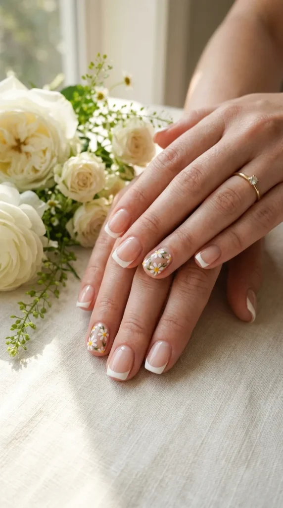 14. White French Tips With Tiny Daisies.webp