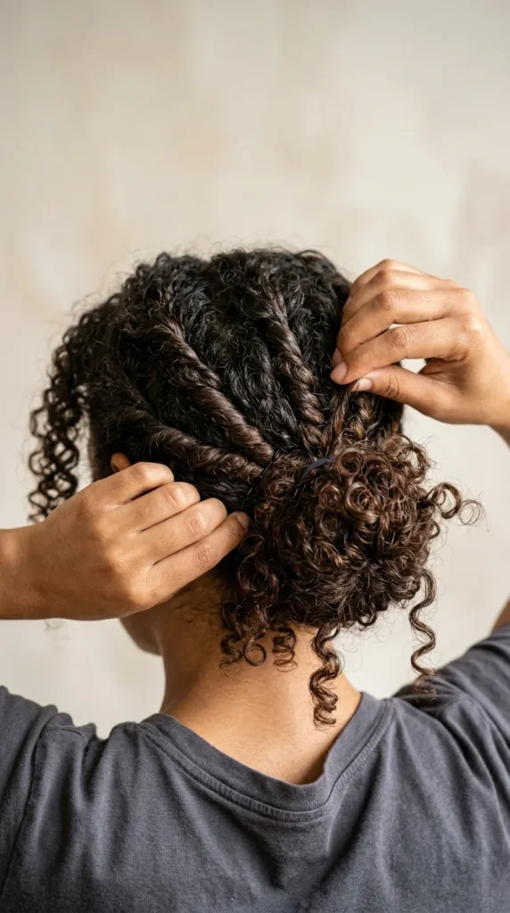 19. The Textured Twist Messy Curly Bun.webp