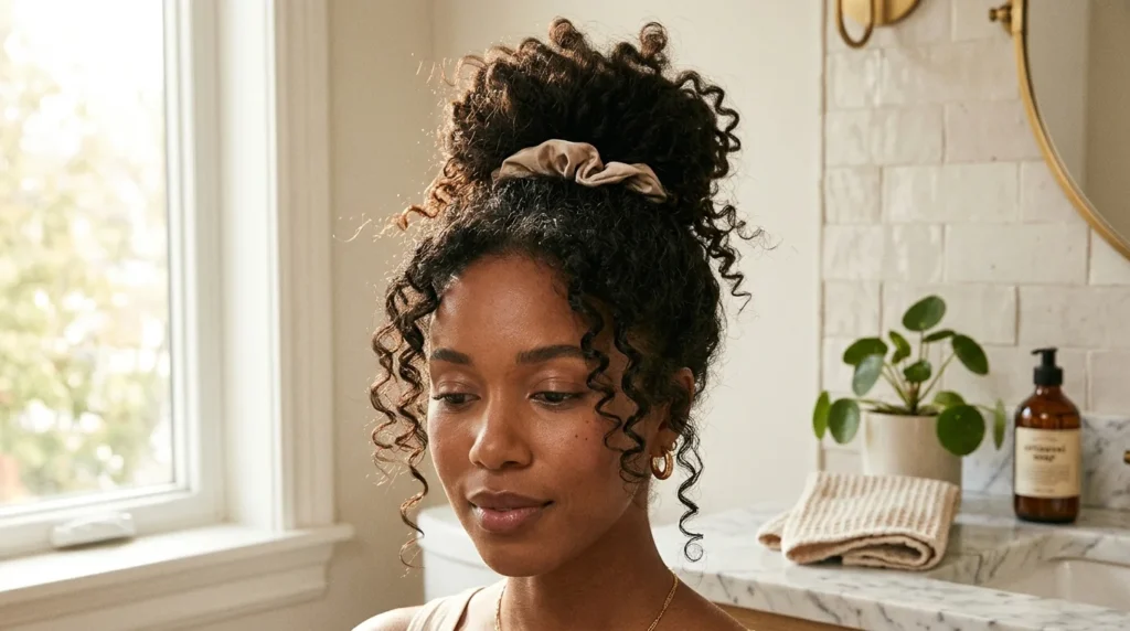 23 Chic Messy Curly Buns That Look Stylishly Undone.webp