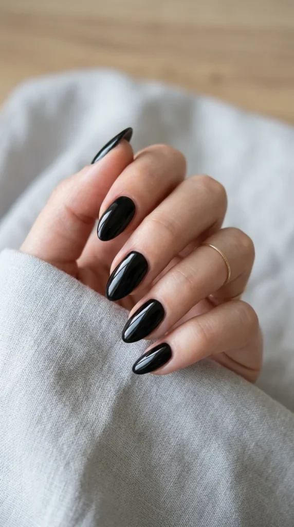 23. Black Almond Nails for Soft Elegance.webp