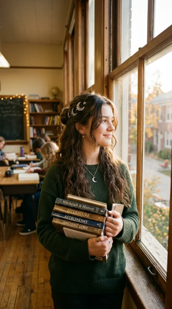 7. Half-Up Witch Hairstyles With Face-Framing Strands.webp