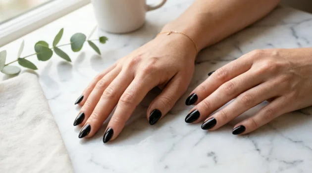 How to Do Black Nail Art for Beginners With Easy Minimal Designs.webp