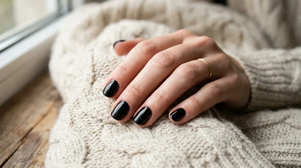 How to Style Black Nails for Short Nails So They Look Neat and Trendy.webp